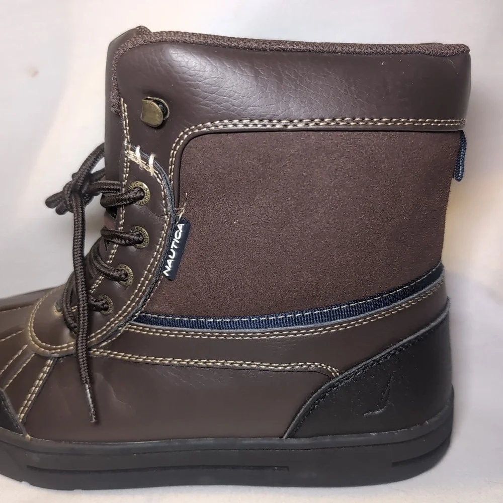 Nautica LOCKVIEW Brown Duck Boots-Waterproof Shell Mens 11 EUC